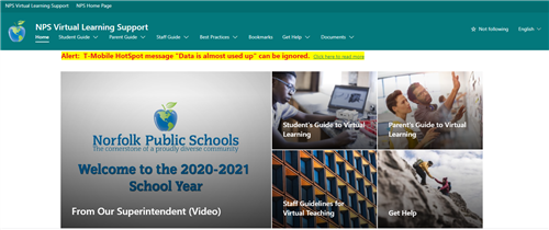 NPS Virtual Learning Support 